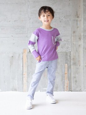 「RAGMART（ラグマート）のアイテム（トップス）」を使った、RAGMARTさん（キッズ・108cm）の秋コーディネート