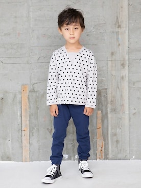 「RAGMART（ラグマート）のアイテム（トップス）」を使った、RAGMARTさん（キッズ・108cm）の秋コーディネート