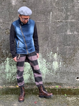 「VIRGOwearworks（ヴァルゴウェアワークス）のアイテム（ジャケット/アウター）」を使った、ソワカさん（メンズ・175cm）の秋コーディネート