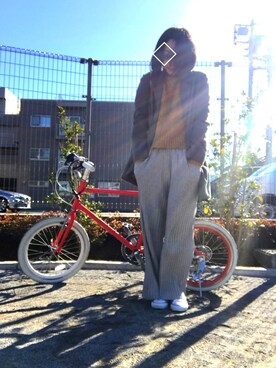 「titivate（ティティベイト）のアイテム（ハンドバッグ）」を使った、bomaiさん（レディース・154cm）の冬コーディネート