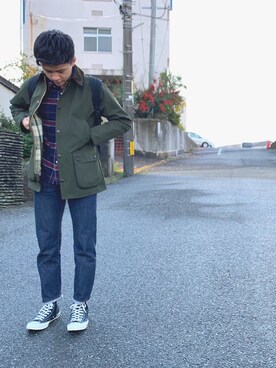 ビジネスバッグを使った バブアー の人気ファッションコーディネート Wear