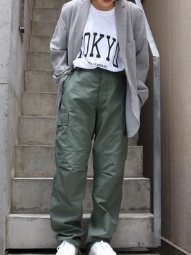 「made in standard （メイドインスタンダード）のアイテム」を使った、yuriさん（レディース・160cm）の春コーディネート