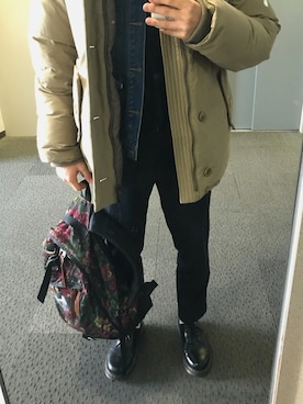 しーまんさん（メンズ・168cm）の冬コーディネート