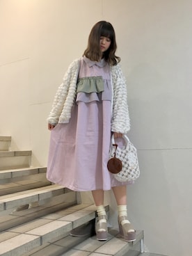 「厚底」｜merry jenny 原宿店さん（レディース・160cm）の春コーディネート