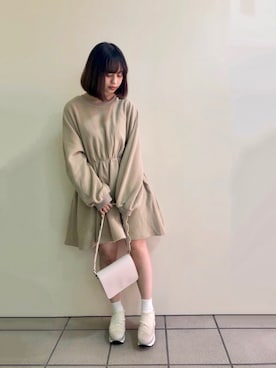 「ミニワンピ」｜merry jenny 原宿店さん（レディース・165cm）の秋コーディネート