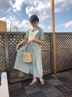 「シャツワンピース」｜merry jenny 原宿店さん（レディース・162cm）の春コーディネート