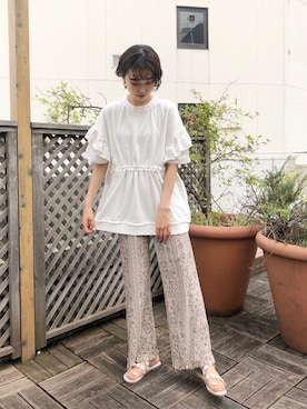 「merry jenny（メリージェニー）のアイテム（スウェット）」を使った、merry jenny 原宿店さん（レディース・162cm）の夏コーディネート