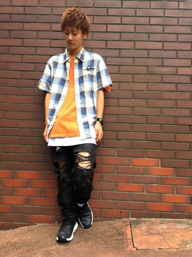 りいちさん（メンズ・168cm）の夏コーディネート