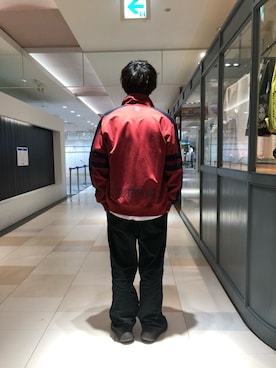 「春カラー」｜「アイテム（ジャージ）」を使った、りいちさん（メンズ・168cm）の春コーディネート