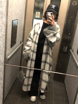 「アーバンリサーチ」｜「アイテム（PC・スマホグッズ/家電）」を使った、maRuさん（レディース・155cm）の春コーディネート