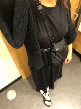 「Teva（テバ）のTeva / プラットフォーム ユニバーサル（サンダル）」を使った、maRuさん（レディース・155cm）の夏コーディネート