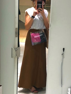 「韓国」｜「アイテム（PC・スマホグッズ/家電）」を使った、maRuさん（レディース・155cm）の夏コーディネート