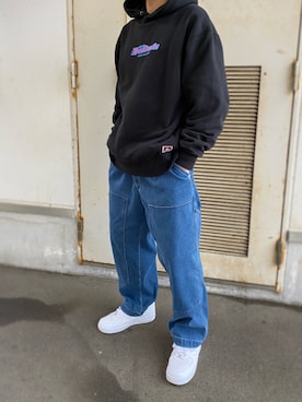「BEN DAVIS（ベンデイビス）のアイテム（スウェット）」を使った、sk8hirotoooooさん（メンズ・170cm）の冬コーディネート