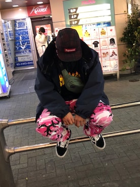 「冬服」｜「アイテム（ナイロンジャケット）」を使った、KzMさん（メンズ・173cm）の秋コーディネート