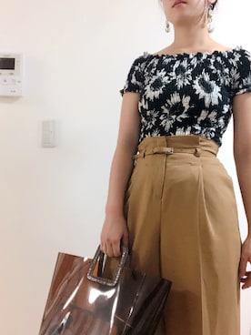 「REAL CUBE（リアルキューブ）のアイテム（バッグ）」を使った、ikaさん（レディース・162cm）の夏コーディネート