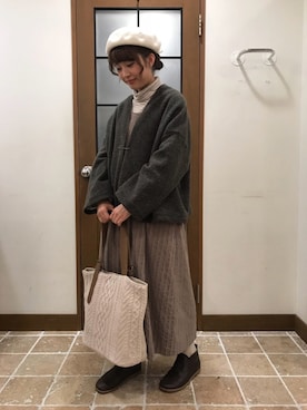 satomiさん（レディース・152cm）の冬コーディネート