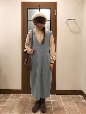 satomiさん（レディース・152cm）の冬コーディネート