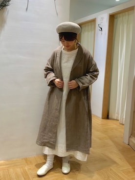「サマンサモスモス」｜「アイテム（スリッポン）」を使った、satomiさん（レディース・152cm）の春コーディネート