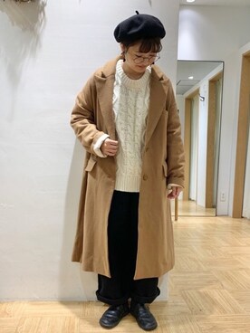 「TSUHARU by Samansa Mos2（ツハルバイサマンサモスモス）のアイテム（その他アウター）」を使った、satomiさん（レディース・152cm）の秋コーディネート