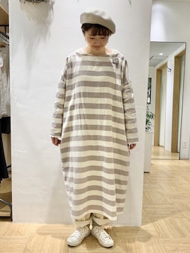 「TSUHARU by Samansa Mos2（ツハルバイサマンサモスモス）のアイテム（帽子）」を使った、satomiさん（レディース・152cm）の冬コーディネート