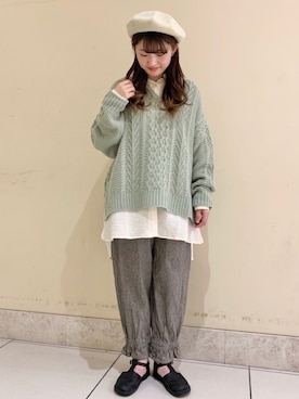 satomiさん（レディース・152cm）の冬コーディネート