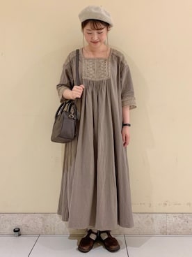 「TSUHARU by Samansa Mos2（ツハルバイサマンサモスモス）のアイテム（帽子）」を使った、satomiさん（レディース・152cm）の夏コーディネート