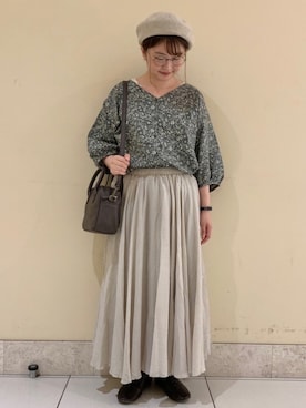 「TSUHARU by Samansa Mos2（ツハルバイサマンサモスモス）のアイテム（帽子）」を使った、satomiさん（レディース・152cm）の夏コーディネート