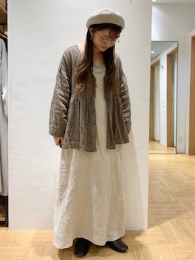 「TSUHARU by Samansa Mos2（ツハルバイサマンサモスモス）のアイテム（帽子）」を使った、satomiさん（レディース・152cm）の秋コーディネート