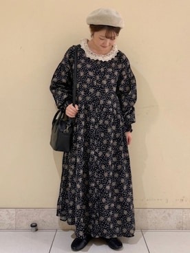 「TSUHARU by Samansa Mos2（ツハルバイサマンサモスモス）のアイテム（帽子）」を使った、satomiさん（レディース・152cm）の秋コーディネート