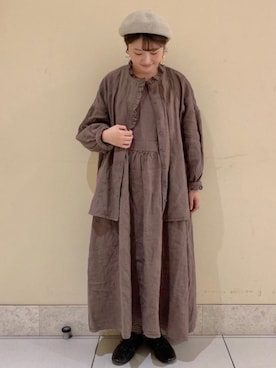 「TSUHARU by Samansa Mos2（ツハルバイサマンサモスモス）のアイテム（帽子）」を使った、satomiさん（レディース・152cm）の秋コーディネート