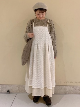 「TSUHARU by Samansa Mos2（ツハルバイサマンサモスモス）のアイテム（帽子）」を使った、satomiさん（レディース・152cm）の秋コーディネート