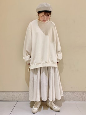 「アイテム（ピアス（両耳用））」を使った、satomiさん（レディース・152cm）の冬コーディネート