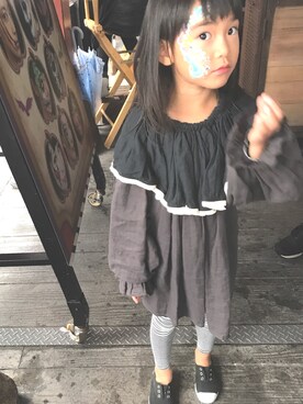 「GWZ（ジーウィズ）のアイテム」を使った、ぽんちゅうさん（キッズ・110cm）の秋コーディネート