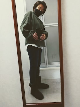 「BEARPAW（ベアパウ）のアイテム」を使った、ribenjicyanさん（レディース・157cm）の秋コーディネート