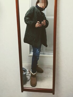 「BEARPAW（ベアパウ）のアイテム」を使った、ribenjicyanさん（レディース・157cm）の秋コーディネート