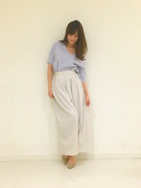 「DRWCYS（ドロシーズ）のアイテム（パンプス）」を使った、はらだゆかさん（レディース・160cm）の冬コーディネート