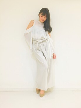 「DRWCYS（ドロシーズ）のアイテム（パンプス）」を使った、はらだゆかさん（レディース・160cm）の冬コーディネート