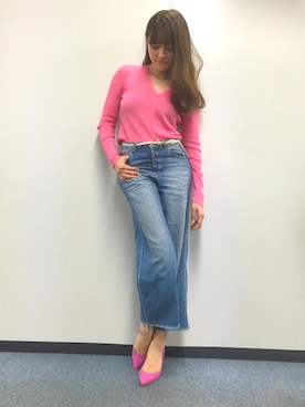 「DRWCYS（ドロシーズ）のアイテム（パンプス）」を使った、はらだゆかさん（レディース・160cm）の春コーディネート