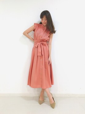 「DRWCYS（ドロシーズ）のアイテム（パンプス）」を使った、はらだゆかさん（レディース・160cm）の春コーディネート