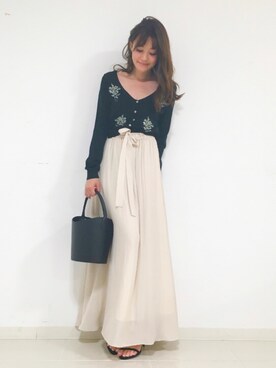 「DRWCYS（ドロシーズ）のアイテム」を使った、はらだゆかさん（レディース・160cm）の夏コーディネート