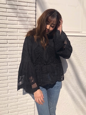 「DRWCYS（ドロシーズ）のアイテム」を使った、はらだゆかさん（レディース・160cm）の春コーディネート