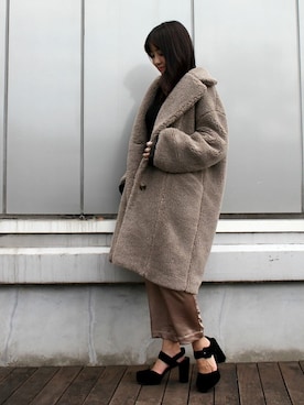 「DRWCYS（ドロシーズ）のアイテム（その他アウター）」を使った、はらだゆかさん（レディース・160cm）の秋コーディネート