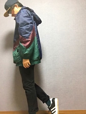 「アイテム（キャップ）」を使った、こた@さん（メンズ・168cm・10代）の秋コーディネート