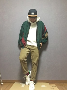 「アイテム（ブルゾン）」を使った、こた@さん（メンズ・168cm・10代）の秋コーディネート