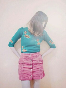 「MICOAMERI（ミコアメリ）のアイテム（トップス）」を使った、Pippiさん（レディース・162cm）の冬コーディネート