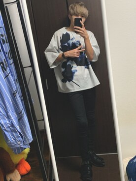 「UNIQLO（ユニクロ）のWOMEN ウルトラストレッチジーンズ（デニムパンツ）」を使った、hayatoさん（メンズ・175cm）の秋コーディネート