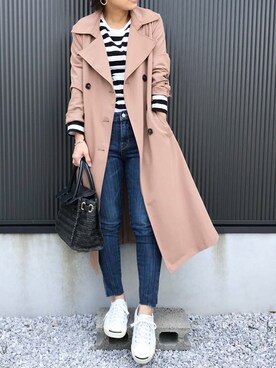 「CONVERSE（コンバース）のCONVERSE コンバース ジャック パーセル / JACK PURCEL（スニーカー）」を使った、ayumiさん（レディース・154cm）の春コーディネート