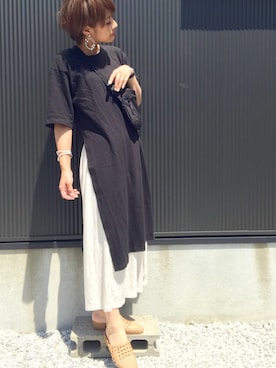 「Aco Design（アコデザイン）のアイテム」を使った、ayumiさん（レディース・154cm）の夏コーディネート