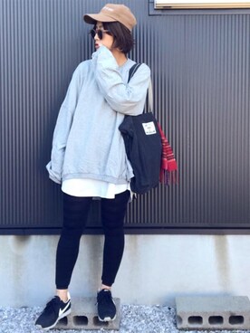 「Aco Design（アコデザイン）のアイテム」を使った、ayumiさん（レディース・154cm）の冬コーディネート