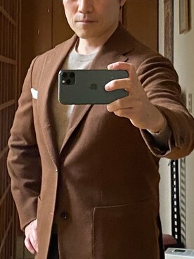 「BRILLA per il gusto（ブリッラペルイルグースト）のアイテム（ジャケット/アウター）」を使った、Mañoritoさん（メンズ・170cm）の冬コーディネート